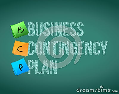 Business contingency plan and post Stock Photo