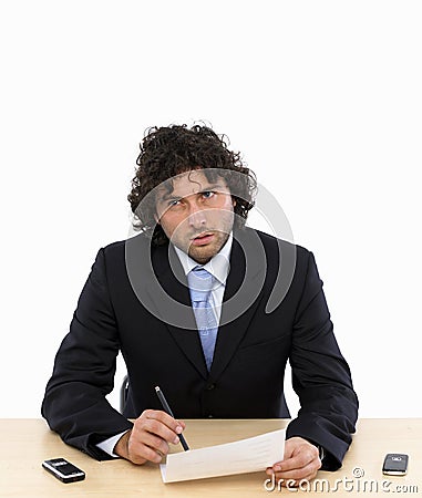 Business contract Stock Photo