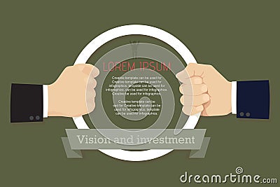 Business cooperation. Vector Illustration