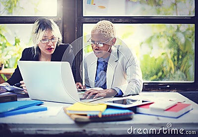 Business Corporate Collaboration Concentrate Focus Concept Stock Photo