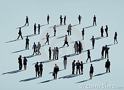 Business Corporate People Silhouette Concept Stock Photo