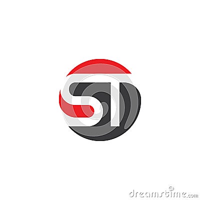Business corporate St letter logo design Vector Illustration