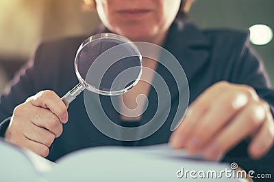 Business corruption audit inspection concept Stock Photo