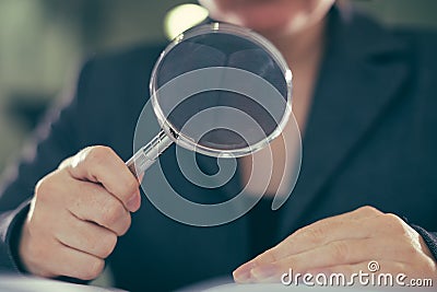 Business corruption audit inspection concept Stock Photo