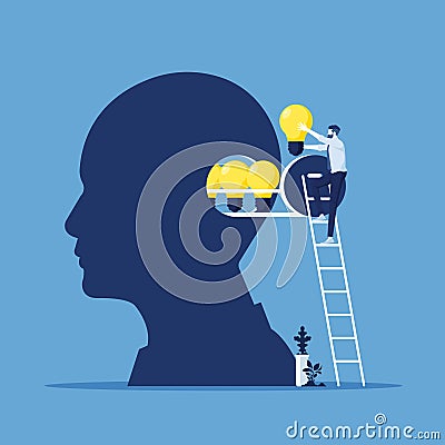 Business creativity and innovation concept vector Vector Illustration