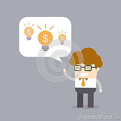 Business creativity profit concept Vector Illustration