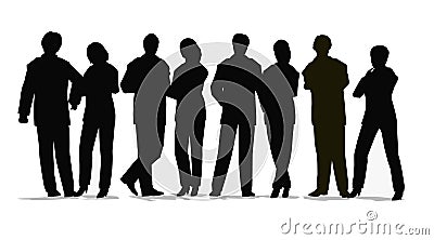 Business crowd vector Vector Illustration