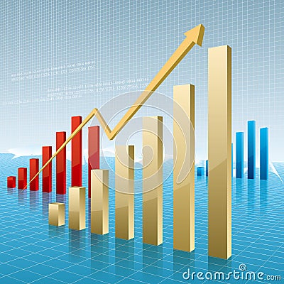 Business data analysis. Vector Illustration