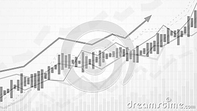 Business data analytics. Financial graph chart. Graph chart of stock market investment trading. Abstract analisys and statistic Vector Illustration