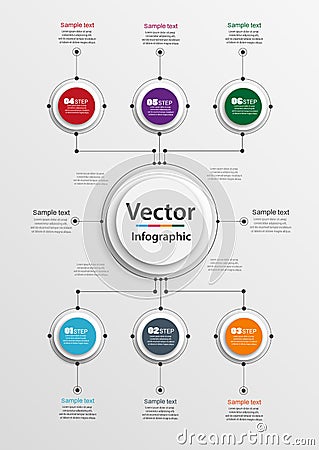 Business data visualization Vector Illustration