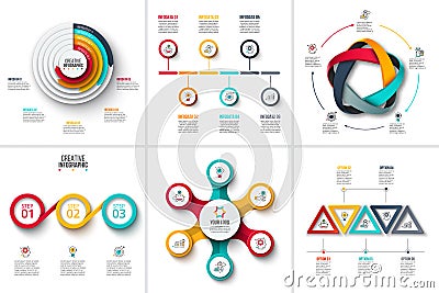 Business data visualization. Vector Illustration