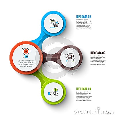 Business data visualization. Vector Illustration