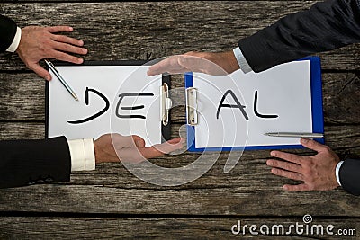 Business deal or transaction concept Stock Photo