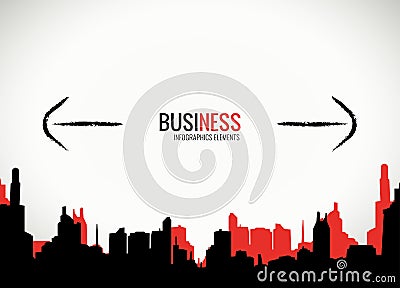 Business decisions and expansion template Vector Illustration