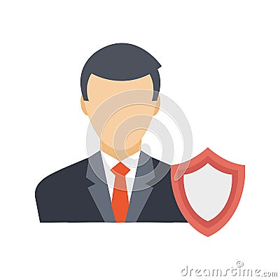 Business defense Color Vector Icon which can easily modify or editBusiness defense Color Vector Icon which can easily modify or ed Vector Illustration