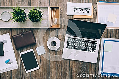 Business desktop Stock Photo