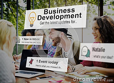 Business Development Growth Success Improvement Conept Stock Photo