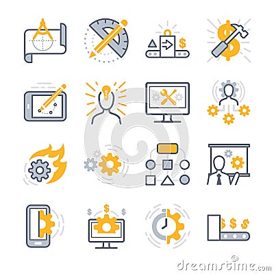 Business Development icons Vector Illustration