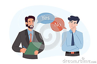 Business discussion concept Vector Illustration