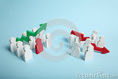 Business disorder and chaos. Order concept Stock Photo