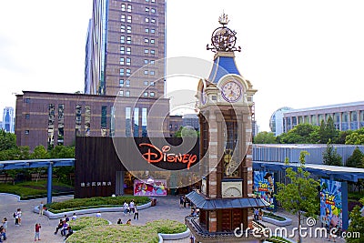 Disney place in Century avenue in Shanghai , China Editorial Stock Photo