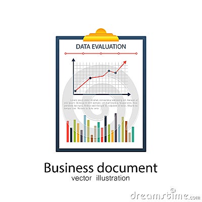 Business documents. Vector illustration Vector Illustration