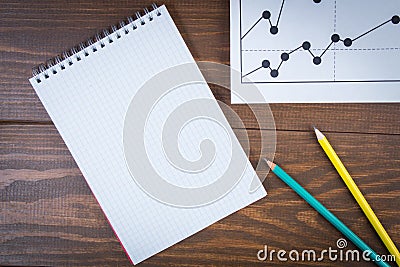 Business drawing graphics Stock Photo