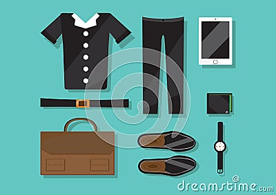 business dress code. Vector illustration decorative design Vector Illustration