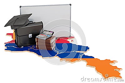 Business education in Armenia concept, 3D rendering Stock Photo