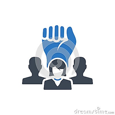 Business efficient team icon Vector Illustration