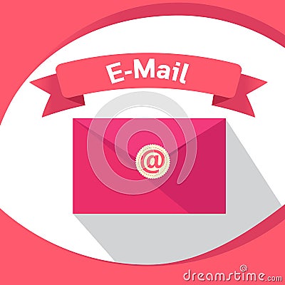 Business email marketing technology digital Vector Illustration