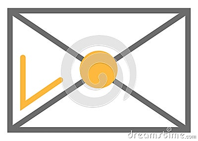 Business envelope, icon Vector Illustration