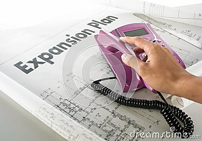 Business expansion plan Stock Photo