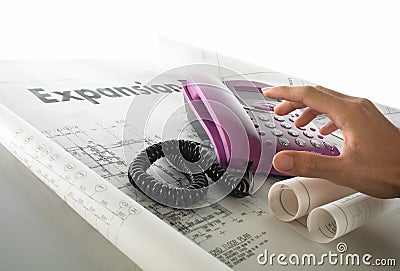 Business expansion plan Stock Photo