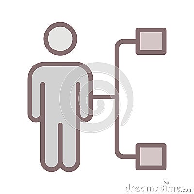 Business fill inside vector icon which can easily modify or edit Vector Illustration