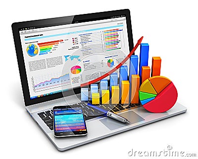 Business, finance and accounting concept Stock Photo