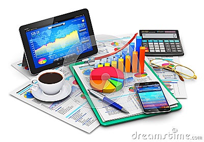 Business, finance and accounting concept Stock Photo