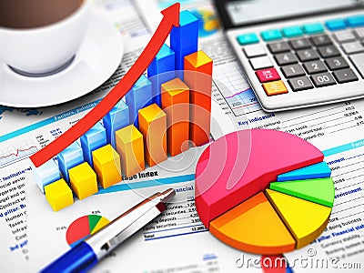 Business, finance and accounting concept Stock Photo