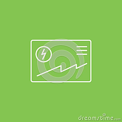 Business and finance, analytic icon - Vector. Simple element illustration from UI concept. Business and finance, analytic icon - Cartoon Illustration
