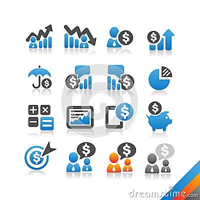 Business Finance icon - Simplicity Series Vector Illustration