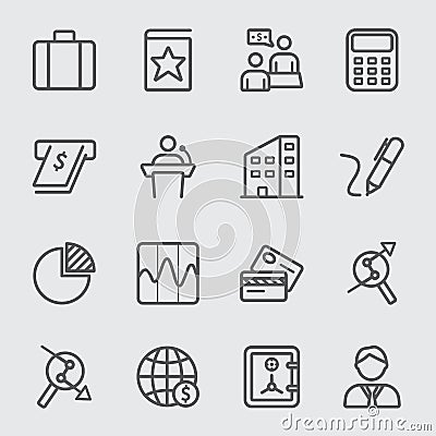 Business and Finance line icon Vector Illustration