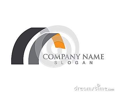 Business finance logo and symbols vector concept illustration Vector Illustration