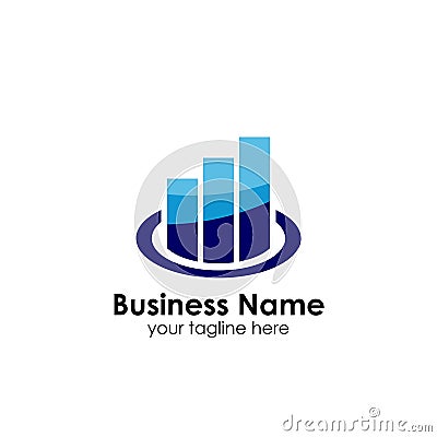 business finance and marketing logo design template Vector Illustration