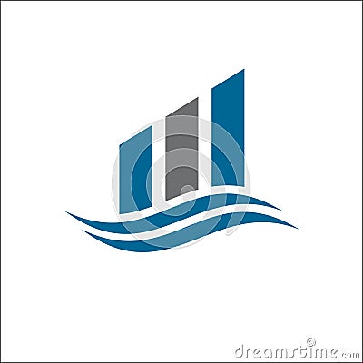 Business Finance professional logo template vector icon Vector Illustration