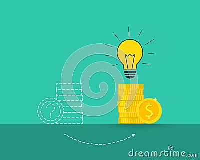 Business, finances and investment concept Vector Illustration