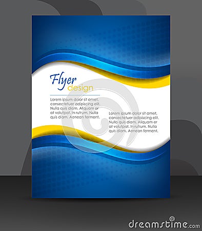 Business flyer template or corporate banner, cover design, brochure Vector Illustration