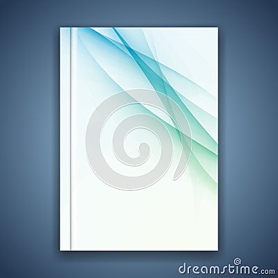 Business folder cover conceptual layout Vector Illustration