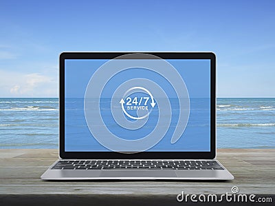Business full time service online concept Stock Photo
