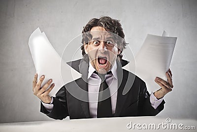 Business Getting Insane Stock Photo