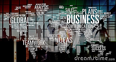 Business Global Teamwork Ideas Success Marketing Analysis Concept Stock Photo